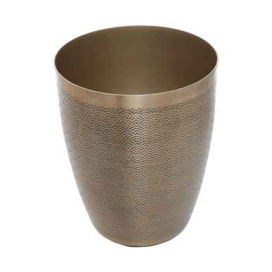 Allegra Etched Detail Aluminium Waste Bin