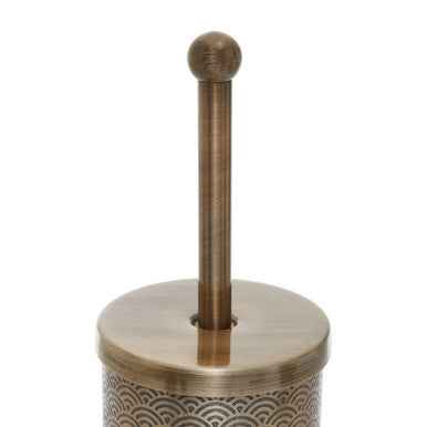 Allegra Etched Metallic Toilet Brush