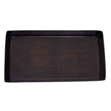 Allegra Aluminium Dark Bronze Finish Tray