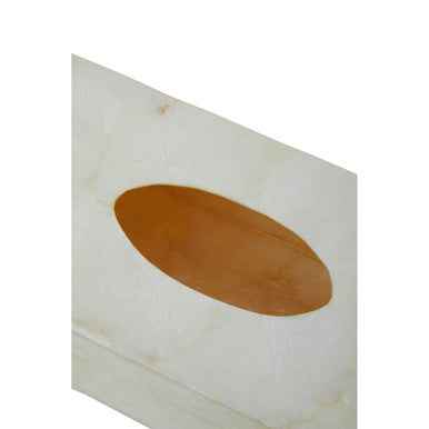 Palu White Sea Shell Tissue Box
