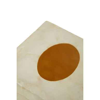 Palu White Shell Square Tissue Box