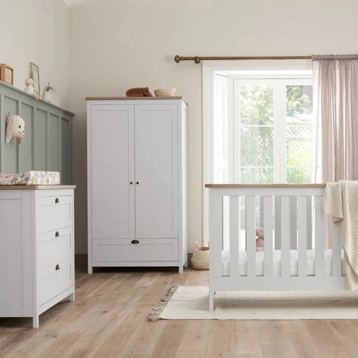 Tutti Bambini Verona 3 pcs Room Set - White/Oak