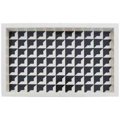 Davino Black And White Tray