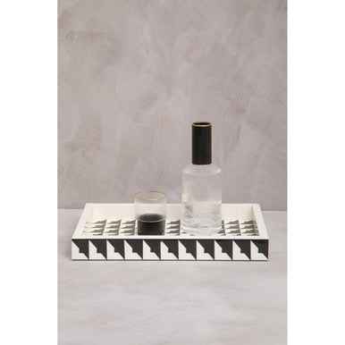 Davino Black And White Tray