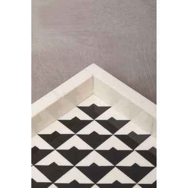 Davino Black And White Tray