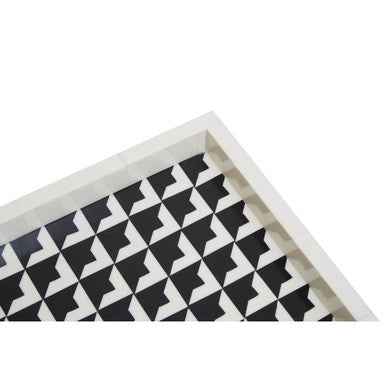 Davino Black And White Tray