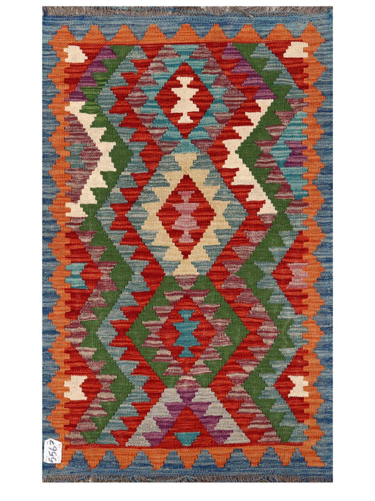 Maimana Afghanistan Kilim Rug - 121 x 74 cm