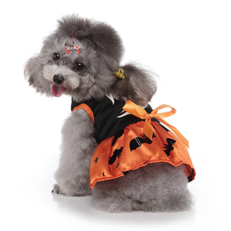 Christmas Dog Supplies Witch Dog Clothing Bat