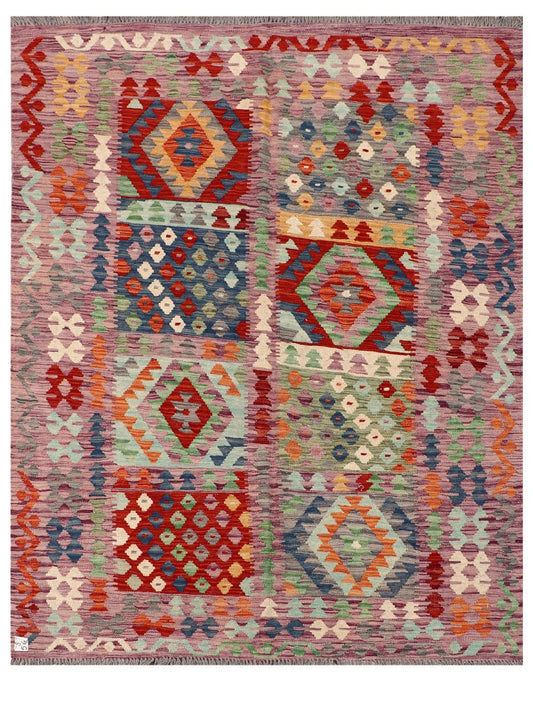 Maimana Afghanistan Kilim Rug - 202 x158 cm