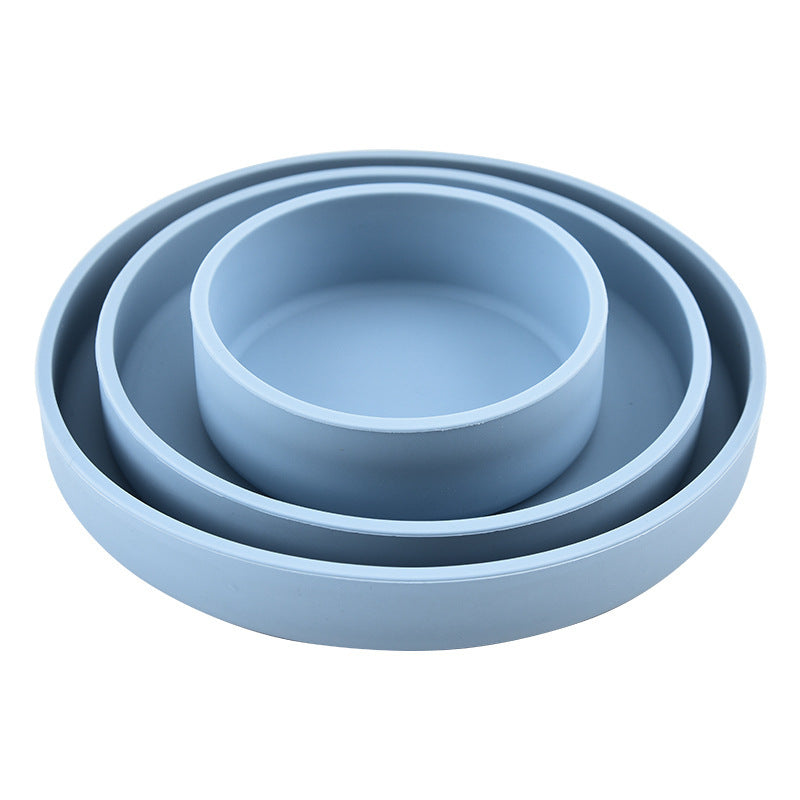 Silicone Baby Feeding Plate - BPA-Free Divided Suction Bowl