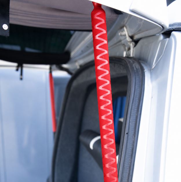 For VW T6 Tailgate Elevation Roof Gas Strut Styling Cover Kit (Cross Pattern) |  Van-X