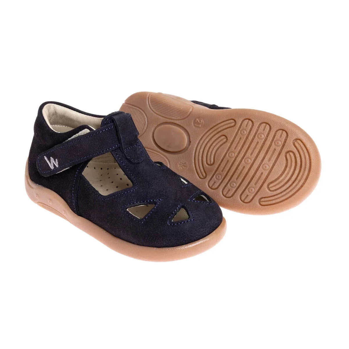 BabyWalk Perforated Classic Leather Baby Sandals