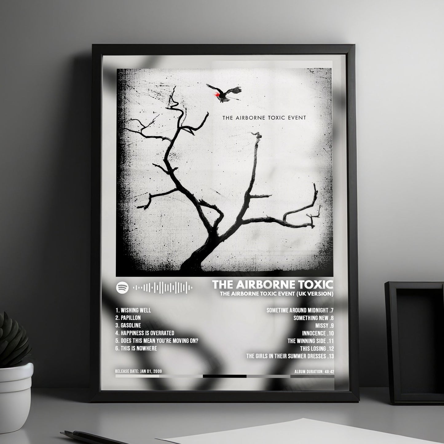 The Airborne Toxic Event "The Airborne Toxic Event" Album Cover Poster - with Complete Tracklist