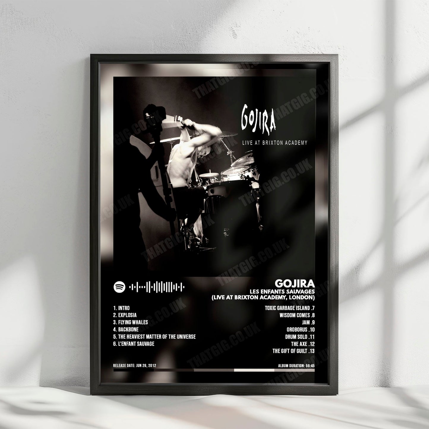 Gojira "L'Enfant Sauvage" Album Cover Poster - with Complete Tracklist