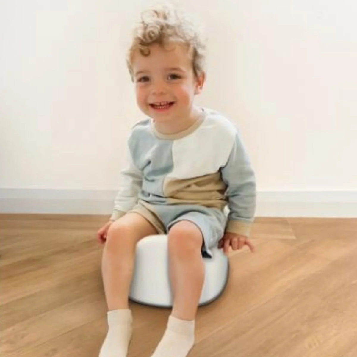 Dreambaby First Stage Toddler Potty with Grey Trim - White