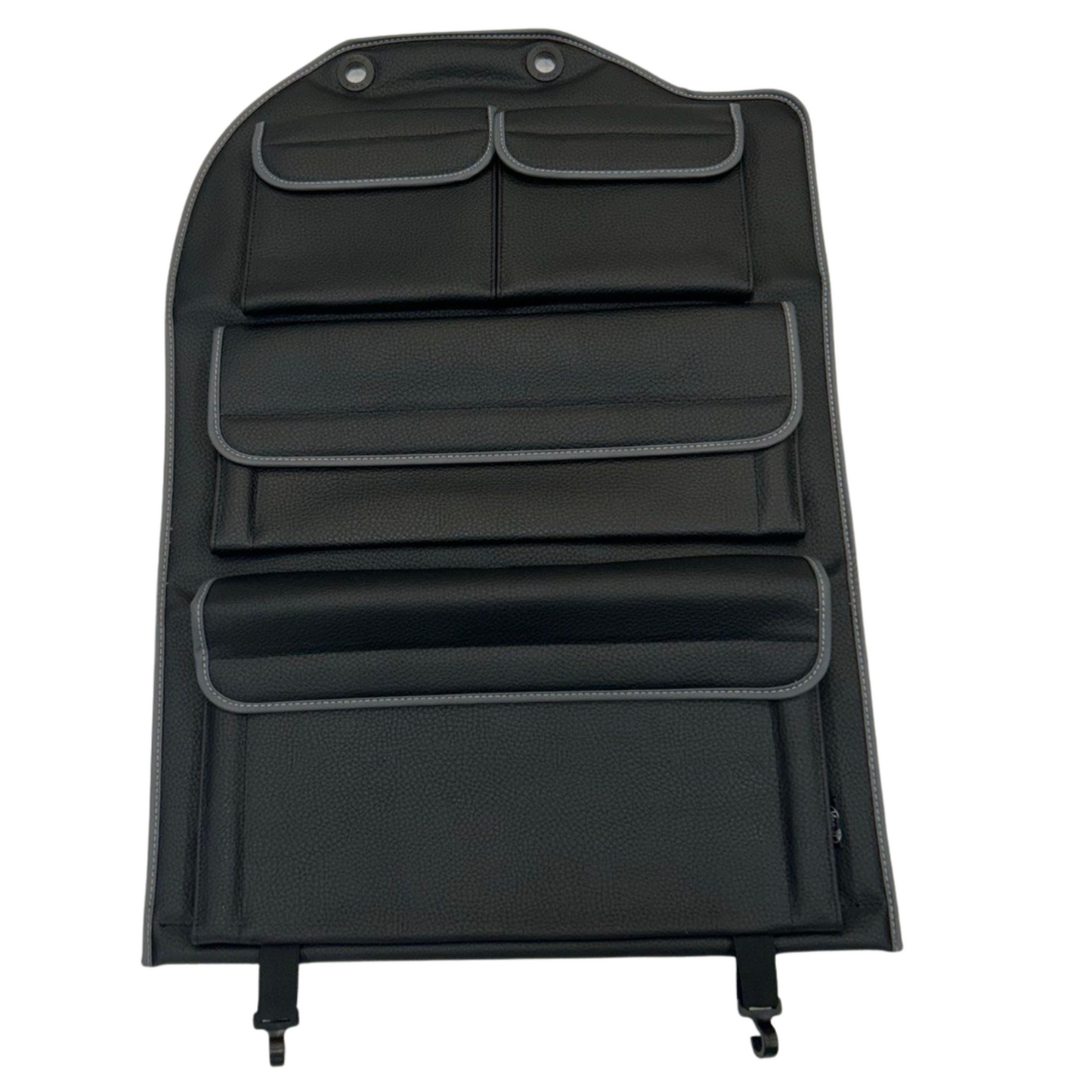 For New VW Crafter Left Side Double Passenger Seat Back Organiser | Black Leatherette Storage Pocket – Van-X