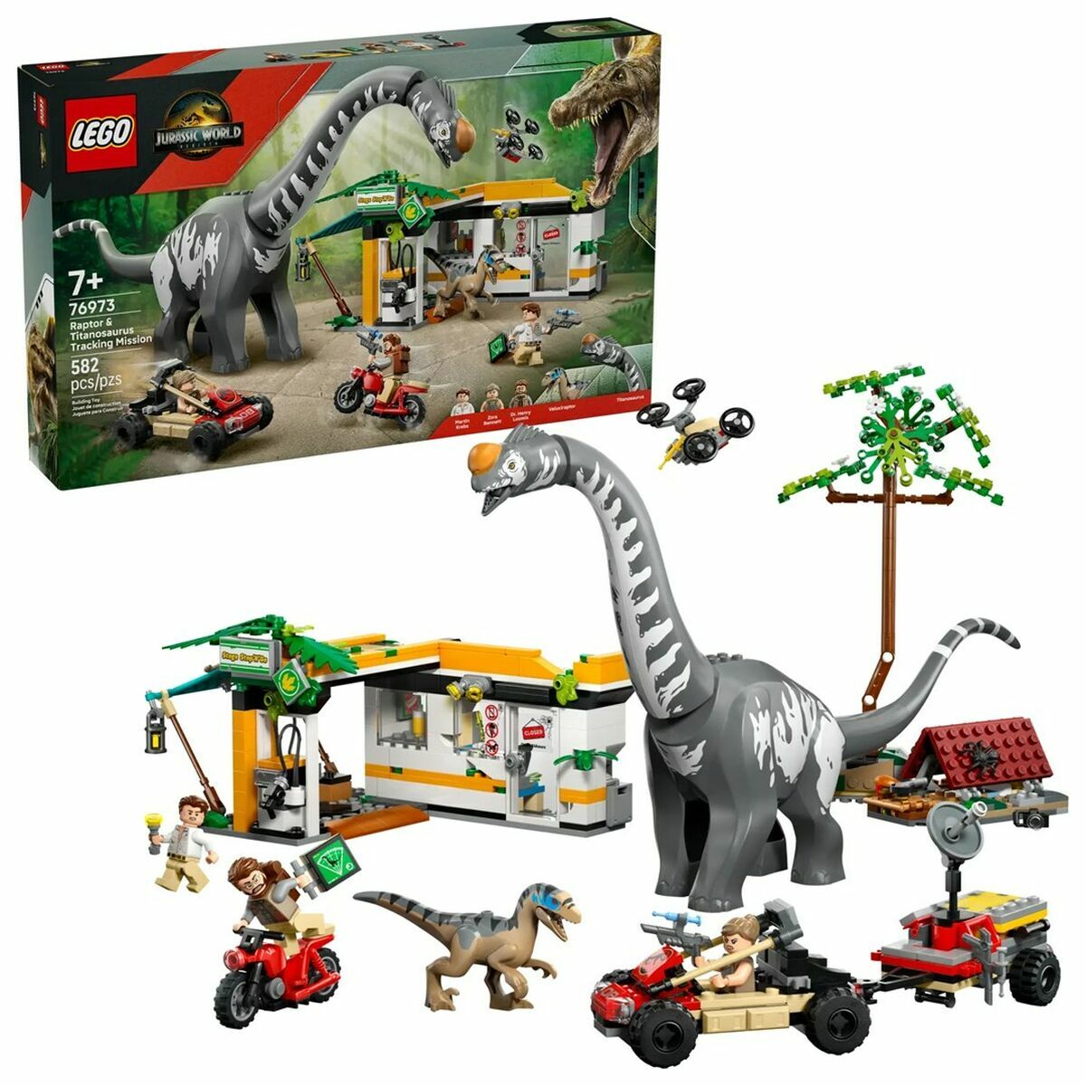 Construction set Lego JURASSIC WORLD 76973 Raptor & Titanosaurus Tracking Mission
