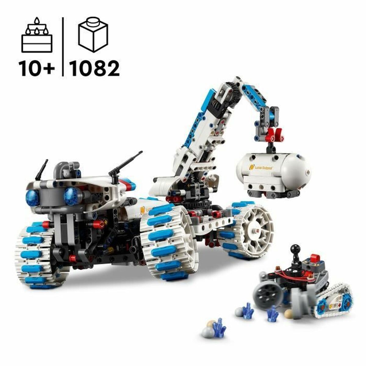 Construction set Lego 42211 Lunar Outpost Moon Rover Space Vehicle 1082 Pieces