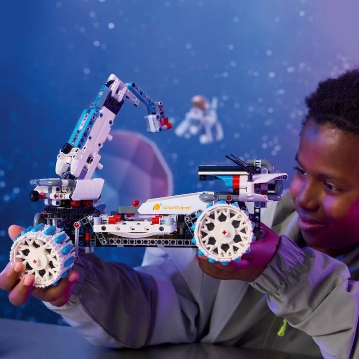 Construction set Lego 42211 Lunar Outpost Moon Rover Space Vehicle 1082 Pieces