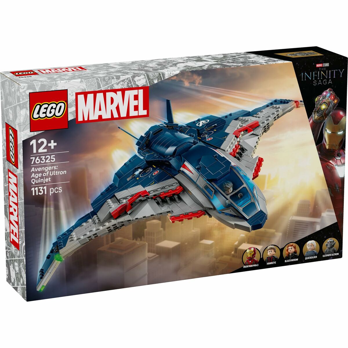 Construction set Lego 76325 Age of Ultron Quinjet 1131 Pieces