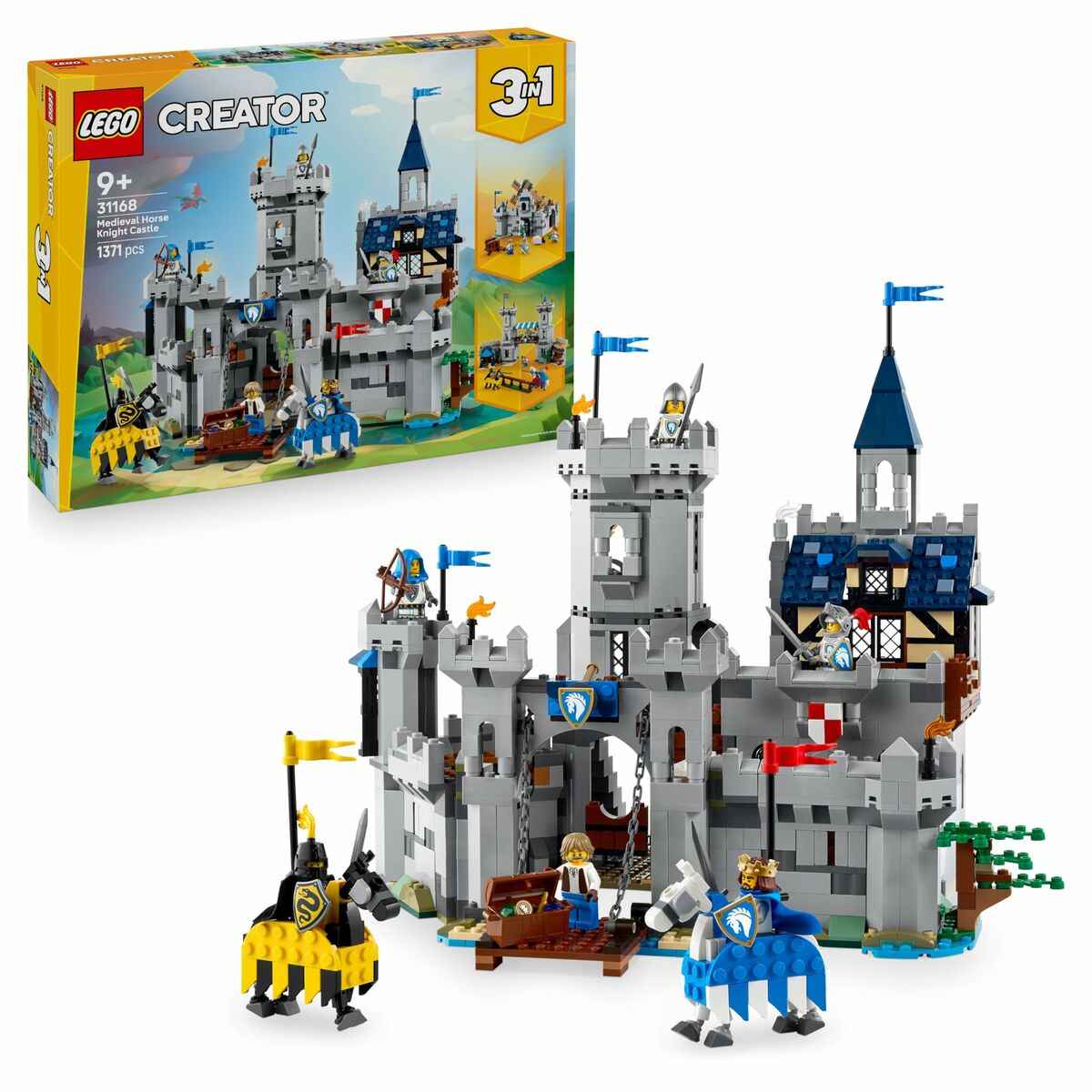 Construction set Lego CREATOR 31168 Medieval Horse Knight Castle 1371 Pieces