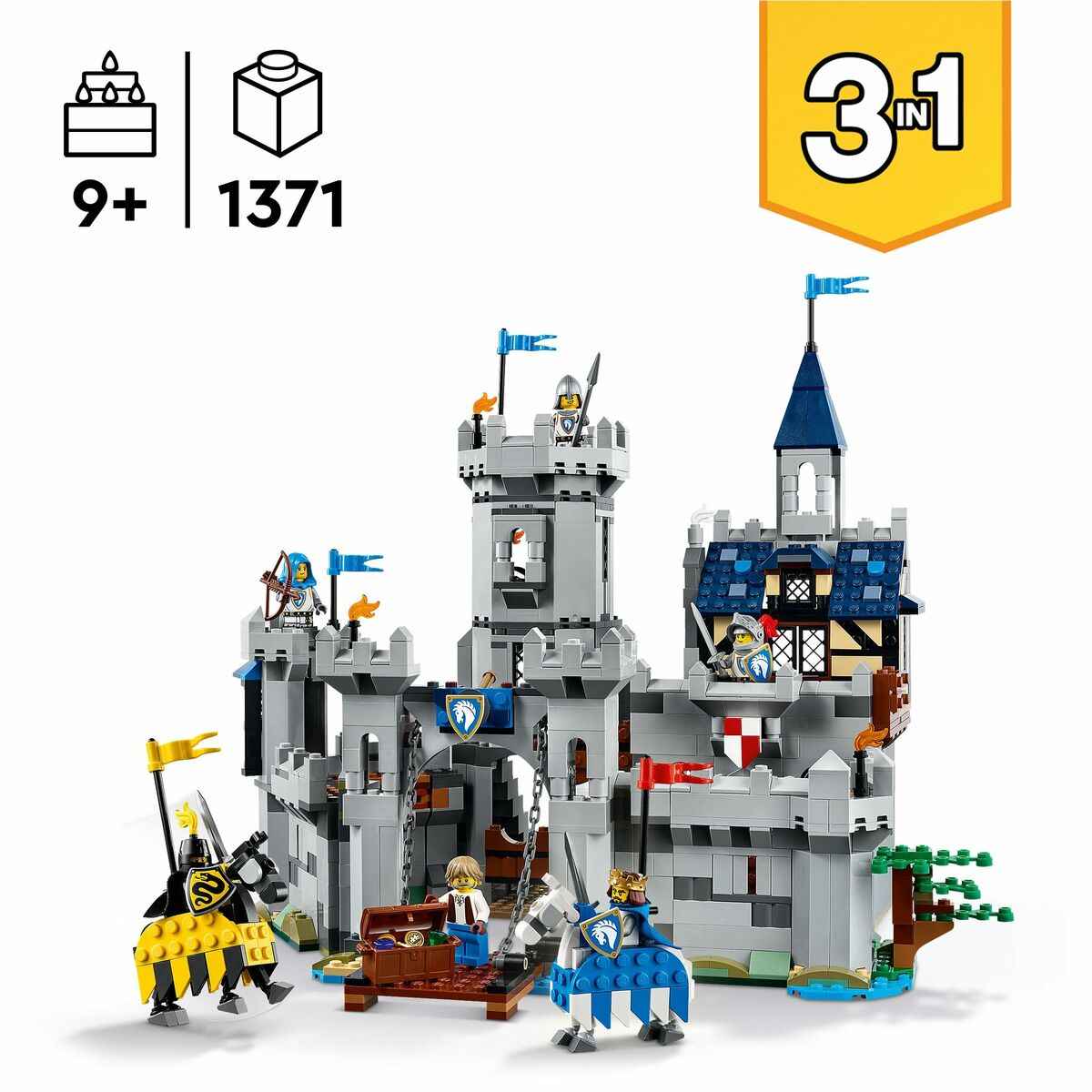 Construction set Lego CREATOR 31168 Medieval Horse Knight Castle 1371 Pieces