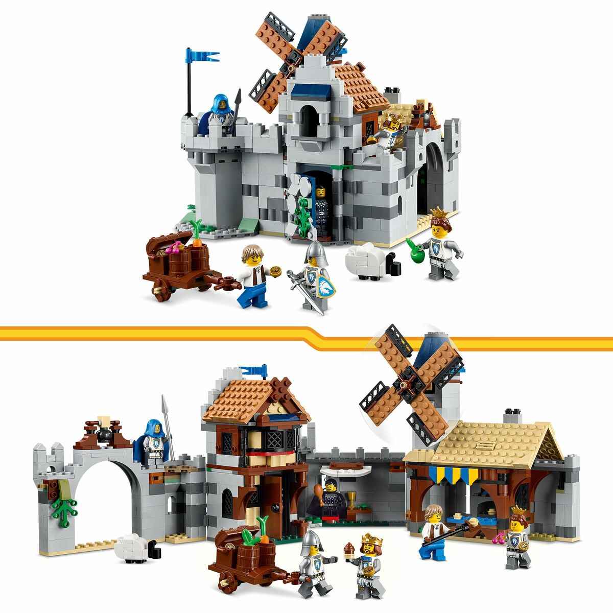 Construction set Lego CREATOR 31168 Medieval Horse Knight Castle 1371 Pieces
