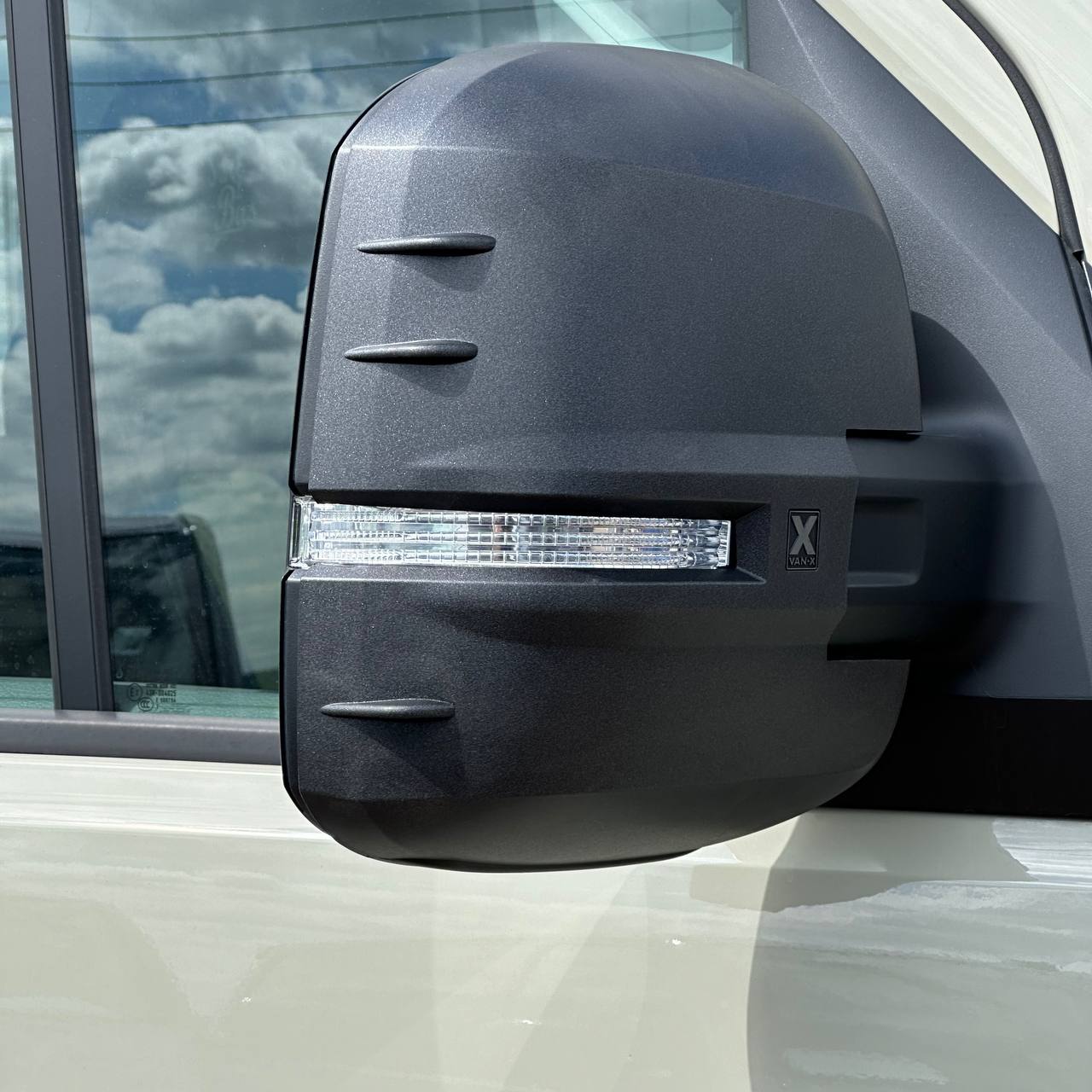For VW Crafter New Shape Mirror Covers -  Set of 2 - Hammerite | Van-X