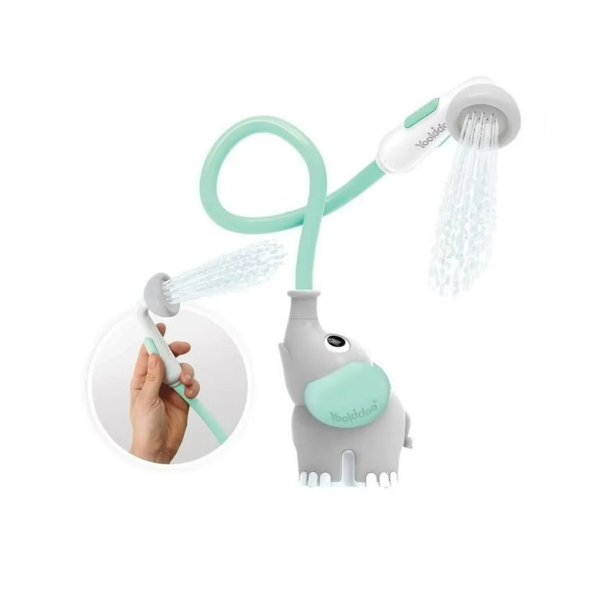 Yookidoo Baby Shower Bath Toy Elephant - Turquoise