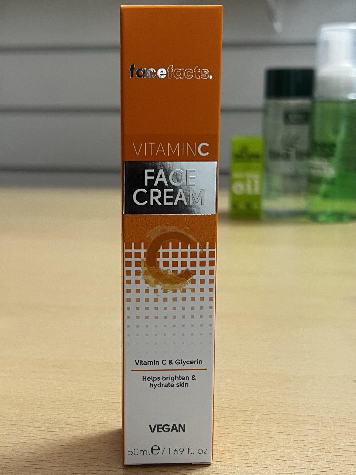 4 Set Of Face Facts Vitamin C ( Face Cream , Serum , Sheet Mask And Eye Cream)