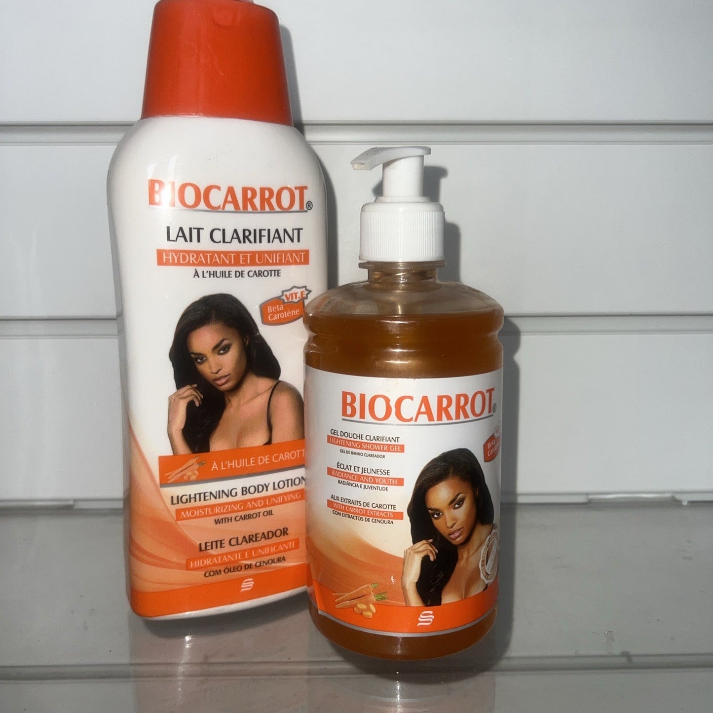 Biocarrot , Moisturising &Unifying Body Lotion And Shower Gel , With Carrot Oil