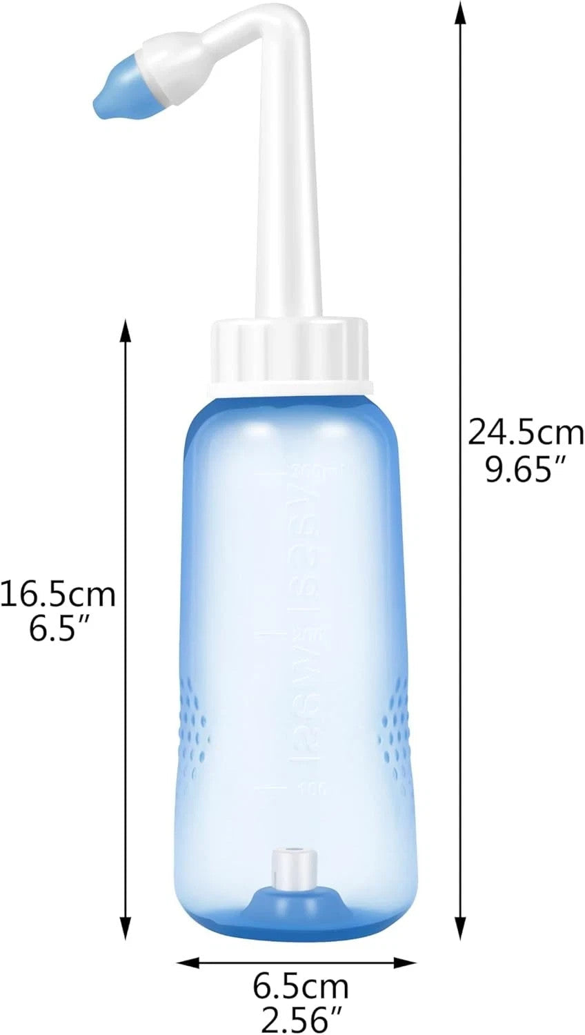 CROING 40 x Sinus Rinse Mix + 1x Nasal Wash Bottle (300ml), Neti Pot Kit, Nasal