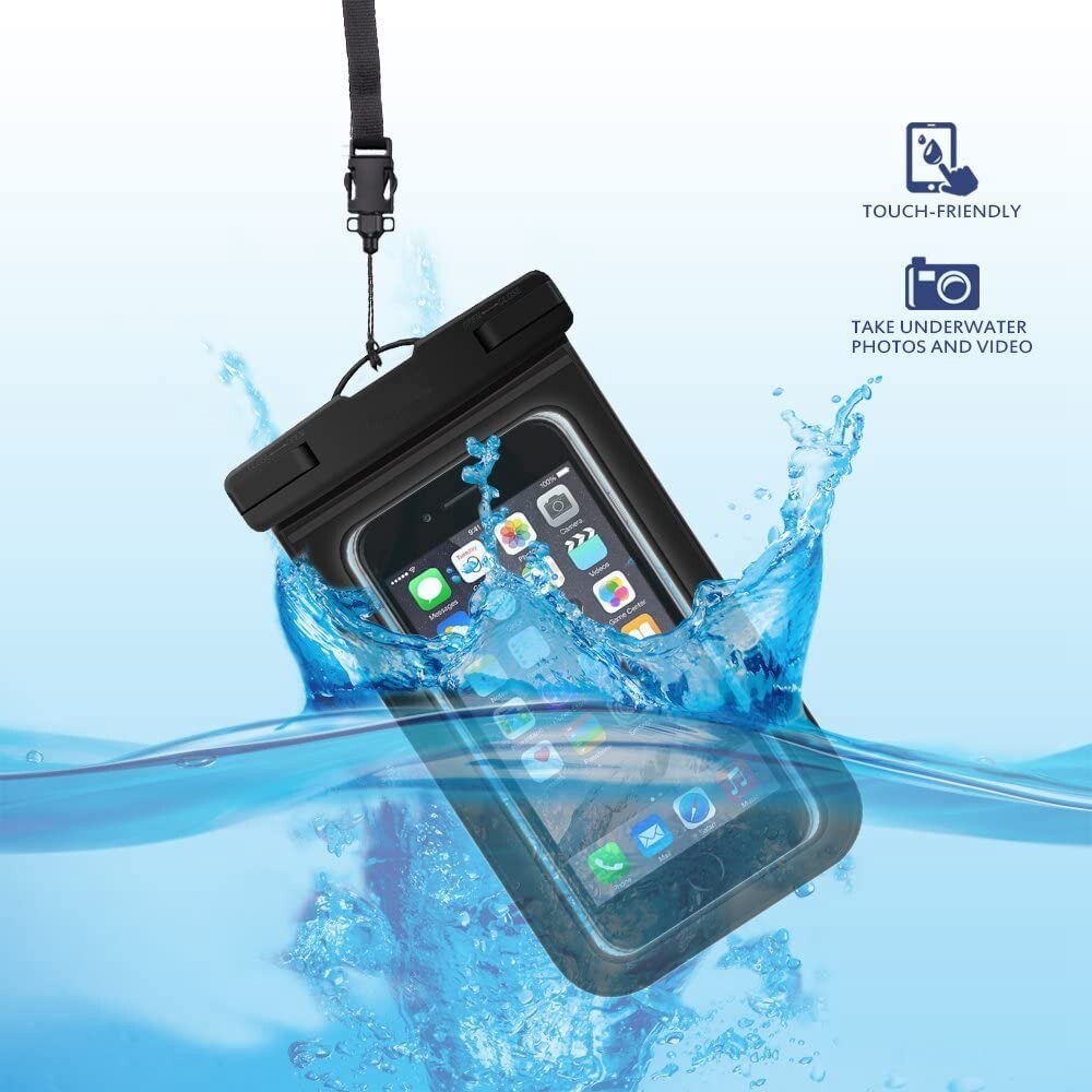 2 Pack Of Waterproof Phone Pouch Underwater Case Cover Universal Dry Bag Mobile
