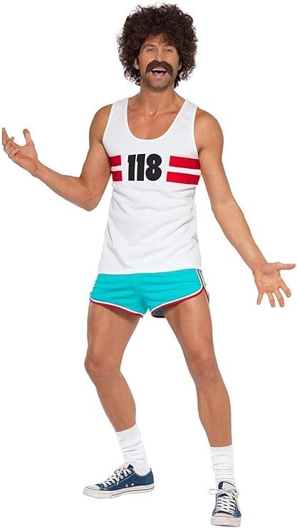 118 Man Costume 118118 Outfit by Smiffys Adult TV Fancy Dress Mens 118-118