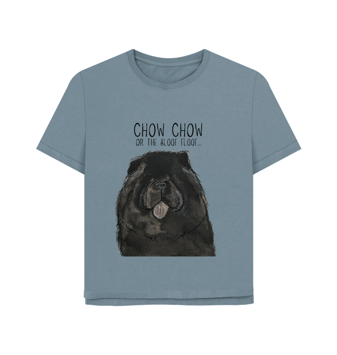 Black Chow Chow Women's Relaxed Fit T-Shirt – Featuring the Aloof Floof!