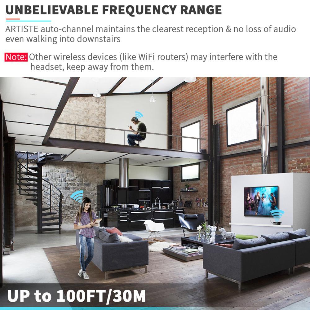 Wireless TV Headphones - Premium Over-Ear Bass Headphones for Home Entertainment | Michan Direct