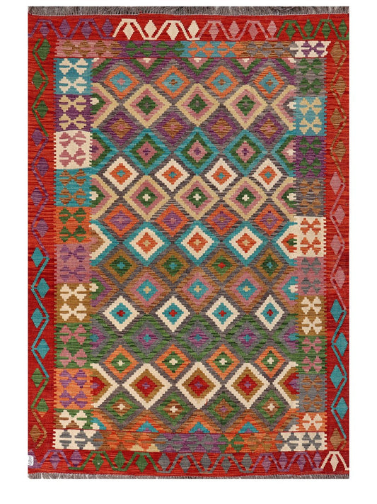 Maimana Afghanistan Kilim Rug - 286 x195 cm