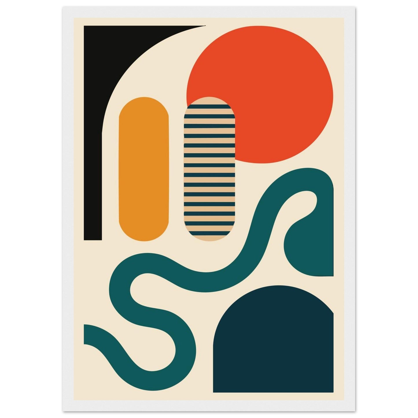 Abstract Bliss - Premium Matte Paper Wooden Framed Poster