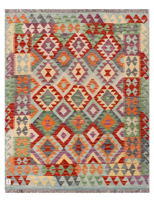 Maimana Afghanistan Kilim Rug - 192 x151 cm