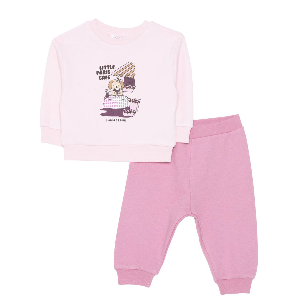 HelloBaby Long Sleeve Interlock Baby Tracksuit Set (3-6 Months to 4-5 Years)