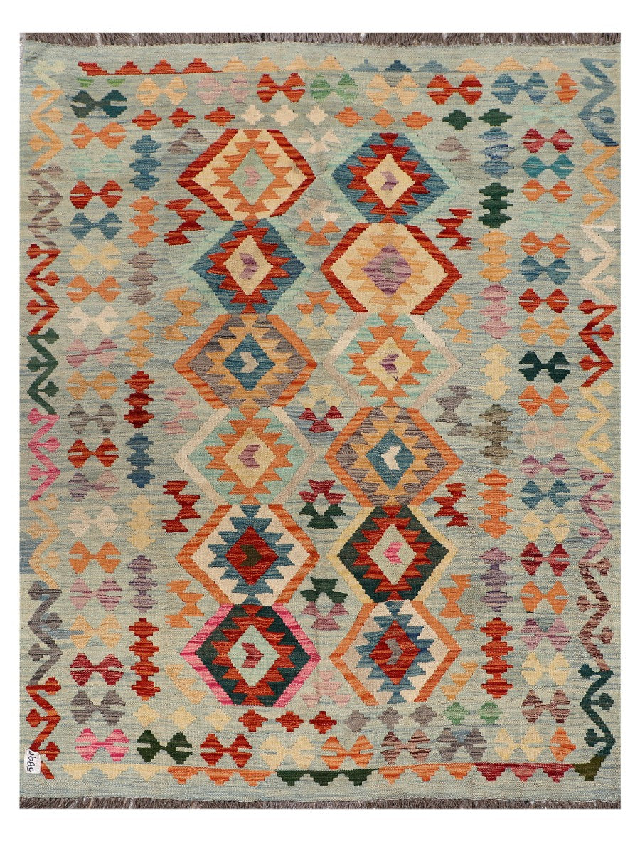Maimana Afghanistan Kilim Rug - 197 x158 cm