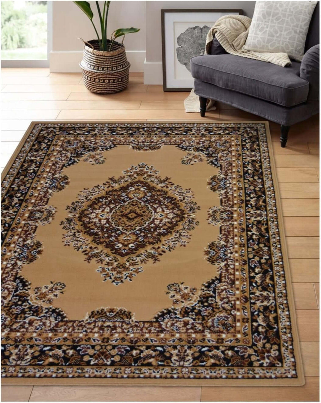 Maestro Traditional Brown Rug | 4470 B55