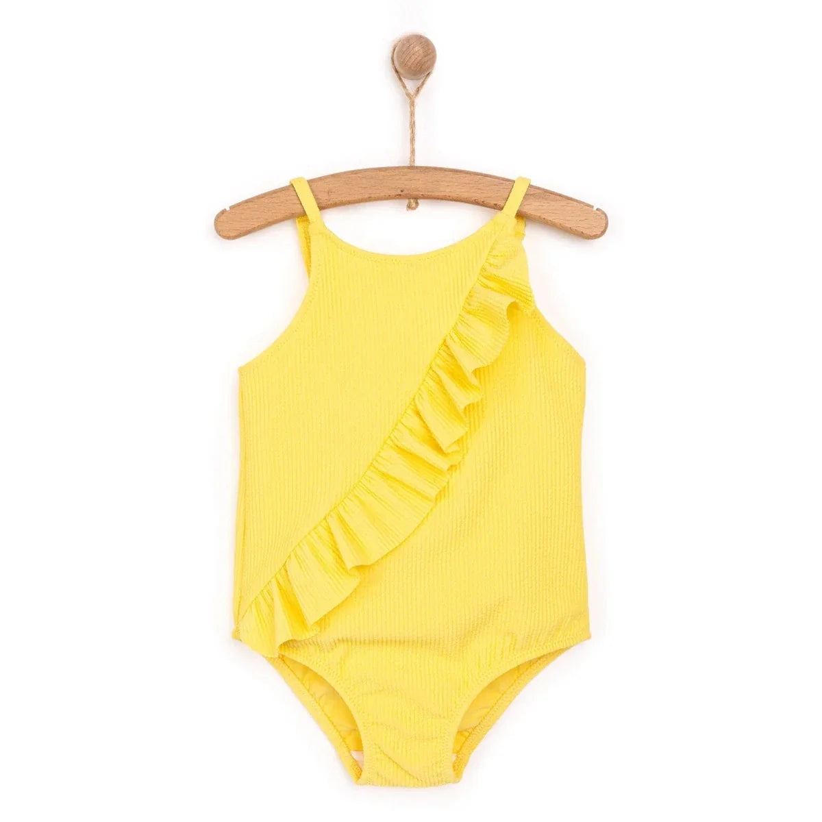 HelloBaby Textured Frilly Baby Swimsuit (2 Years to 5 Years)