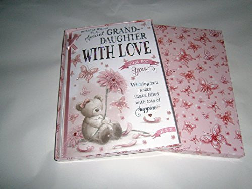 birthday wishes to a special grandaughter birthday boxed card