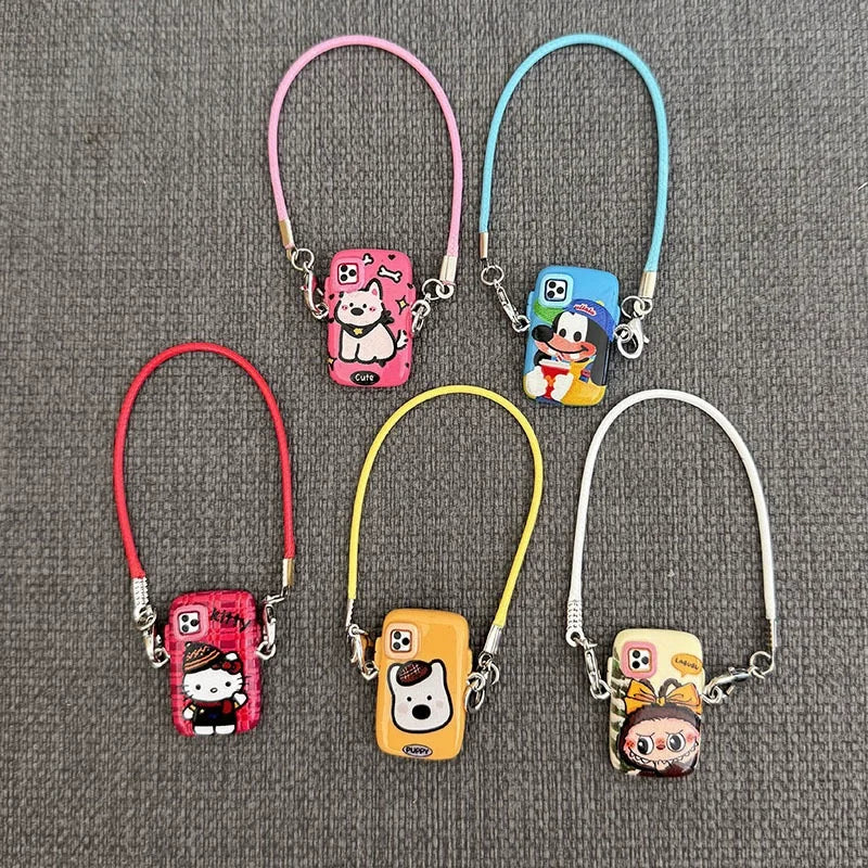 2025 New Labubu Accessories Decor Mini Cartoon Phone Case Pendant Mini Camera Labubu Diy Decor Accessories Toy Gift