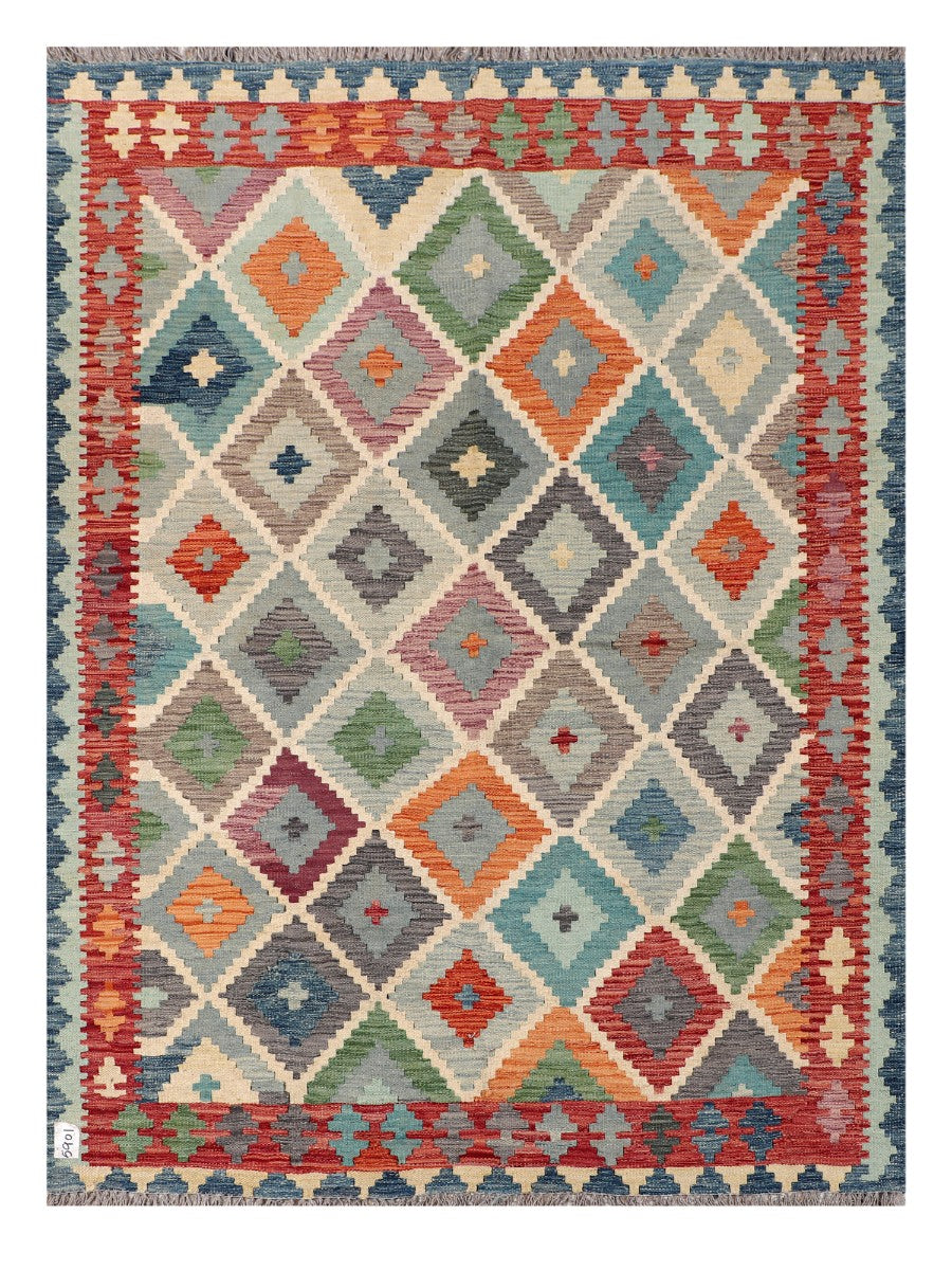 Maimana Afghanistan Kilim Rug - 201 x149 cm