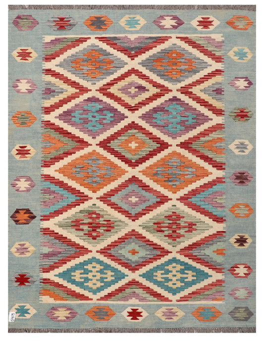 Maimana Afghanistan Kilim Rug - 205 x155 cm