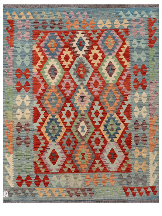Maimana Afghanistan Kilim Rug - 198 x157 cm