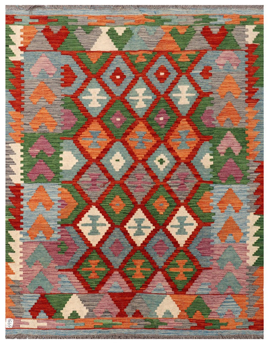 Maimana Afghanistan Kilim Rug - 194 x148 cm