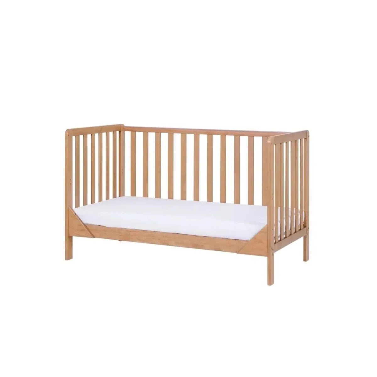 Tutti Bambini Malmo Cot Bed with Rio 2 pcs Furniture Set - Dove Grey/Honey Oak